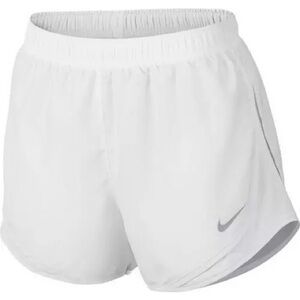 Nike Women's White and Gray Athletic Shorts